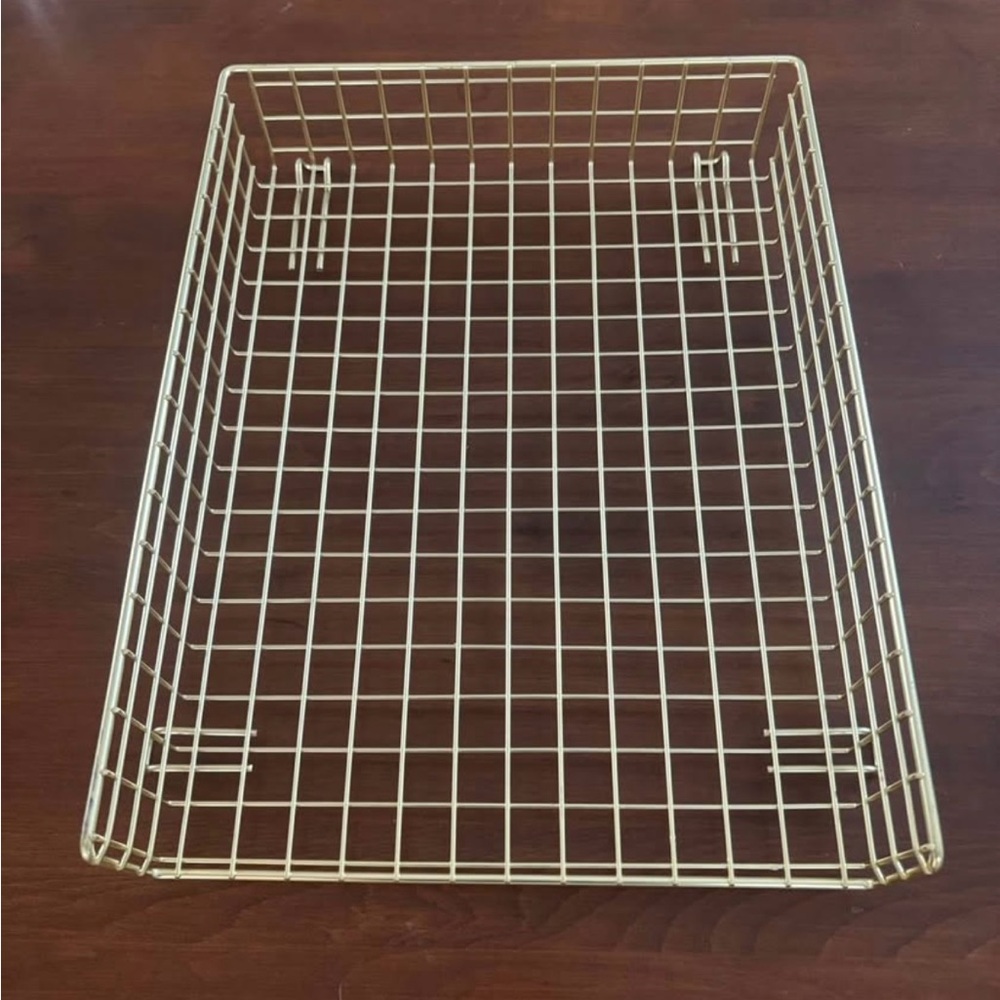 Gold Wire Storage Basket